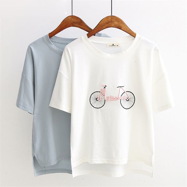 t shirt women womens designer clothes woman summer style kawaii short sleeve bicycle embroidery tees womens cotton t shirt, White
t shirt women womens designer clothes woman summer style kawaii short sleeve bicycle embroidery tees womens cotton t shirt, White