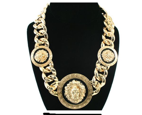 designer luxury hip hop alloy oil dripping lion head necklace jewelry fashion personality exaggeration collarbone sweater chain, Silver
designer luxury hip hop alloy oil dripping lion head necklace jewelry fashion personality exaggeration collarbone sweater chain, Silver