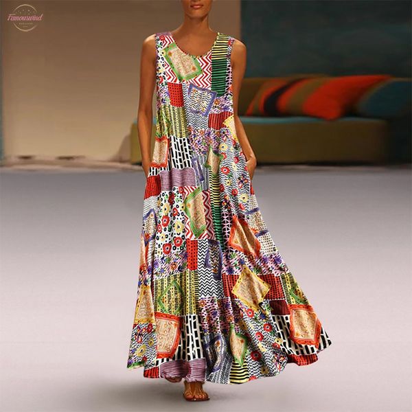 2020 summer dress vintage print floral patch maxi long dress female boho sleeveless o neck loose dress plus size vestidos, Black;gray
2020 summer dress vintage print floral patch maxi long dress female boho sleeveless o neck loose dress plus size vestidos, Black;gray