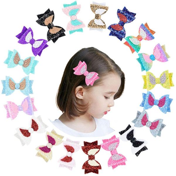 3.5" rainbow color glitter angel wings hair bows with clip pu leather hairpin girls princess hair clip bowknot 40pc/lot, Slivery;white
3.5" rainbow color glitter angel wings hair bows with clip pu leather hairpin girls princess hair clip bowknot 40pc/lot, Slivery;white
