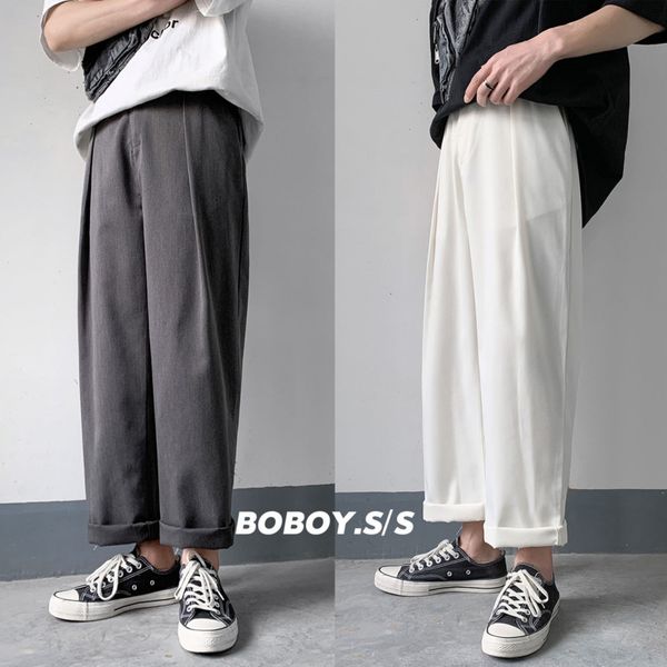 straight casual pants men's fashion solid color business dress pants men streetwear wild loose suit mens trousers m-2xl, Black
straight casual pants men's fashion solid color business dress pants men streetwear wild loose suit mens trousers m-2xl, Black