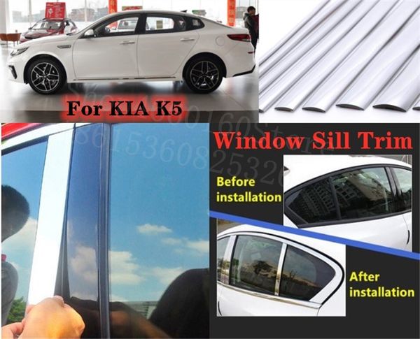 puou high-quality car full window pillar trim cover stainless steel chrome decoration for kia k5 2011-2015 car styling
puou high-quality car full window pillar trim cover stainless steel chrome decoration for kia k5 2011-2015 car styling