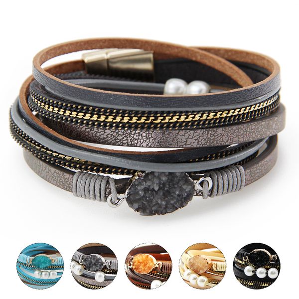 natural rhinestone pearl ladies leather bracelet luxury jewelry designer ladies bracelet fashion friendship love bracelet girl gift, Golden;silver
natural rhinestone pearl ladies leather bracelet luxury jewelry designer ladies bracelet fashion friendship love bracelet girl gift, Golden;silver