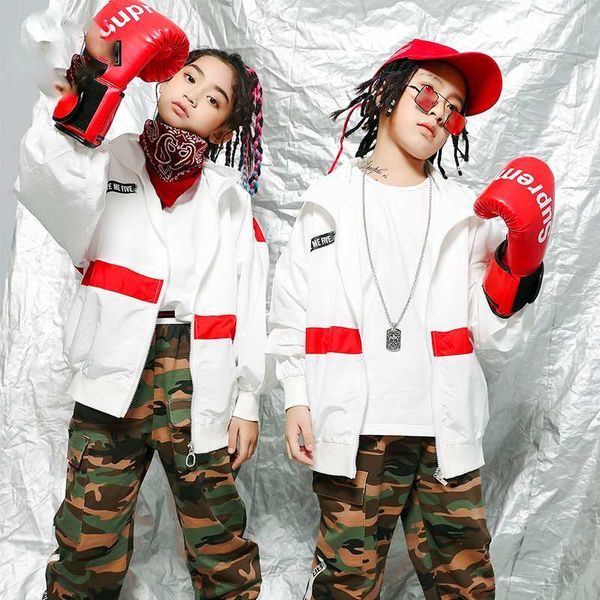 kids hip hop clothing white jacket camouflage running casual pants for girl jazz dance costume performance clothes boys dqs3997, Black;red
kids hip hop clothing white jacket camouflage running casual pants for girl jazz dance costume performance clothes boys dqs3997, Black;red