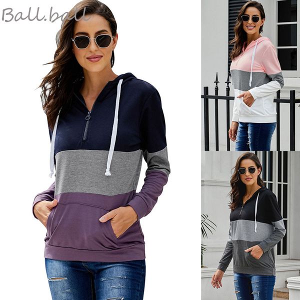 autumn fashion women hoodie long sleeve loose warm ladies stripe hoodies women casual wild pocket zipper jumper hoodie, Black
autumn fashion women hoodie long sleeve loose warm ladies stripe hoodies women casual wild pocket zipper jumper hoodie, Black