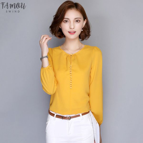 womens clothing women autumn chiffon shirts round neck long sleeves loose simple slim fit aic88, White
womens clothing women autumn chiffon shirts round neck long sleeves loose simple slim fit aic88, White