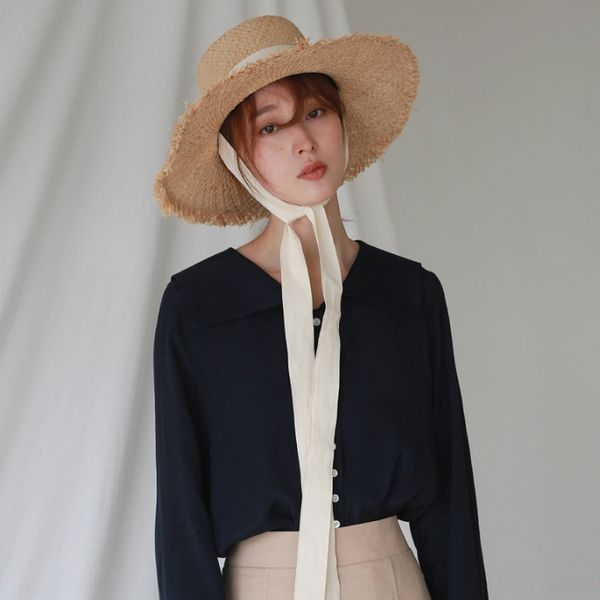 2020 sun straw straps straw outdoor sun summer hat women's sunscreen beach hat, Blue;gray
2020 sun straw straps straw outdoor sun summer hat women's sunscreen beach hat, Blue;gray