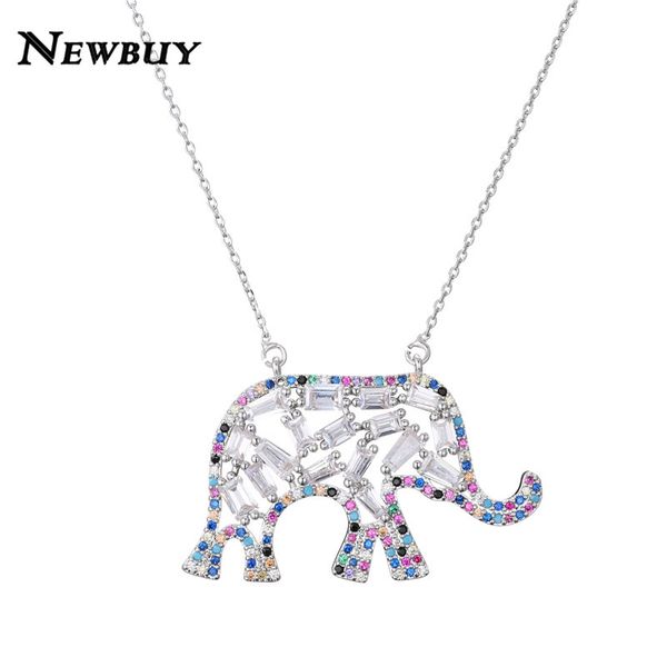 newbuy 2020 trendy colourful + cubic zirconia necklace luxury crystal elephant pendant necklace for women dropship, Silver
newbuy 2020 trendy colourful + cubic zirconia necklace luxury crystal elephant pendant necklace for women dropship, Silver