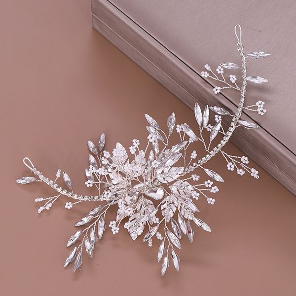 le liin silver leaf bridal hair clip crystal handmade leaves wedding hair accessories bride jewelry, Golden;white
le liin silver leaf bridal hair clip crystal handmade leaves wedding hair accessories bride jewelry, Golden;white