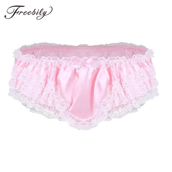 mens sissy lingerie gay male panties shiny satin ruffled frilly lace low rise stretchy bikini briefs underwear underpants, Black;white
mens sissy lingerie gay male panties shiny satin ruffled frilly lace low rise stretchy bikini briefs underwear underpants, Black;white