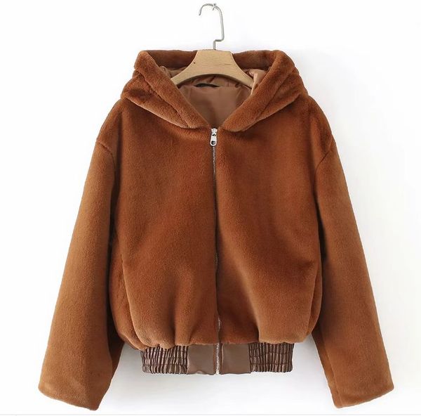 hcbless 2018 winter women sheep shearing and patchwork elastic waist hooded imitation coat short coat, Black
hcbless 2018 winter women sheep shearing and patchwork elastic waist hooded imitation coat short coat, Black