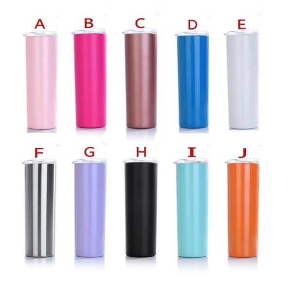 20oz skinny stainless steel tumbler straight cup double wall water bottle insulated coffee mug flask thermos rose gold with straws tc190422
20oz skinny stainless steel tumbler straight cup double wall water bottle insulated coffee mug flask thermos rose gold with straws tc190422