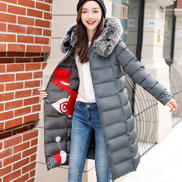 1шт зимняя куртка с капюшоном женщин с меховым воротником теплое пальто плюс размер проложенный тонкий длинные parka jaqueta feminina обе ст, Black 
1шт зимняя куртка с капюшоном женщин с меховым воротником теплое пальто плюс размер проложенный тонкий длинные parka jaqueta feminina обе ст, Black