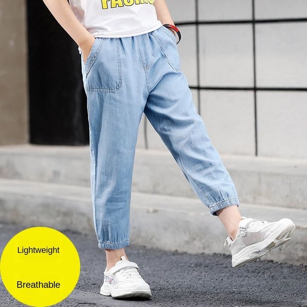 children's casual anti- anti-mosquito 2020 children denim anti mosquito boys' casual pants in the big autumn light long pants, Blue
children's casual anti- anti-mosquito 2020 children denim anti mosquito boys' casual pants in the big autumn light long pants, Blue