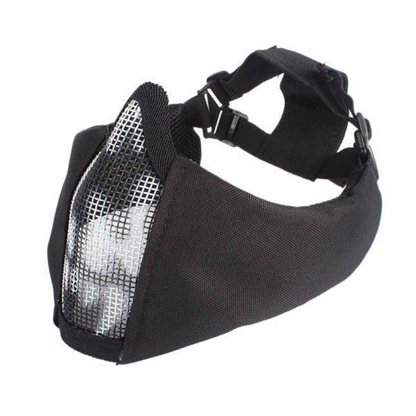 half face mask tpu nylon ear protection portable foldable breathable outdoor paintball hunting cycling accessories, Black
half face mask tpu nylon ear protection portable foldable breathable outdoor paintball hunting cycling accessories, Black