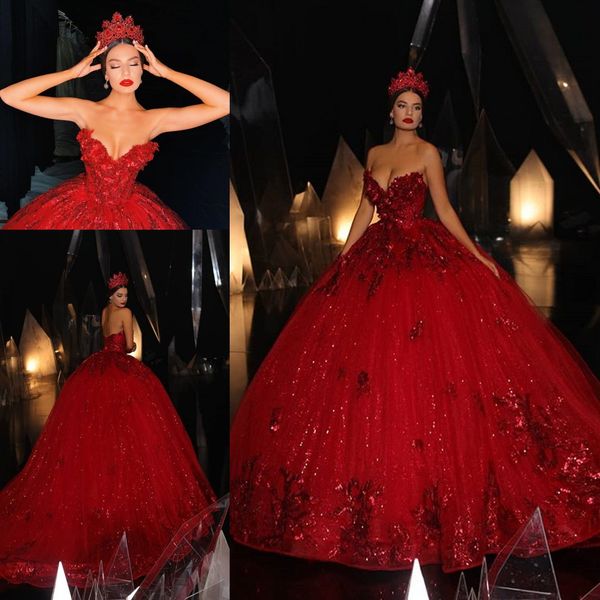 2019 modern design red ball gown gothic red wedding dresses sweetheart 3d flowers lace-up bridal gowns lady masquerade party wear, White
2019 modern design red ball gown gothic red wedding dresses sweetheart 3d flowers lace-up bridal gowns lady masquerade party wear, White