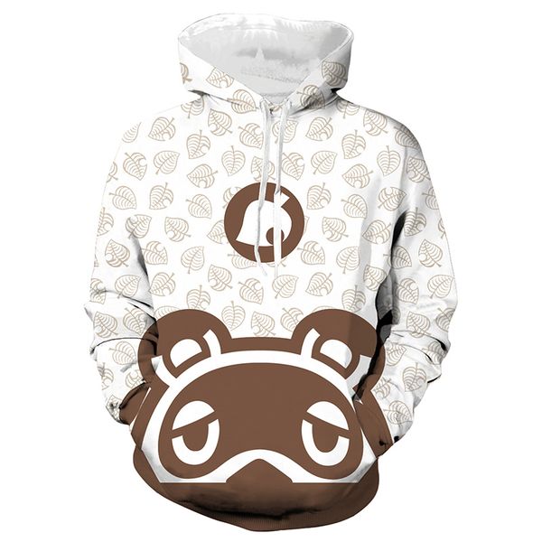 game animal crossing tom nook cosplay hoodies 3d printed outwear sweatshirts unixex pullover hiphop coat, Black
game animal crossing tom nook cosplay hoodies 3d printed outwear sweatshirts unixex pullover hiphop coat, Black