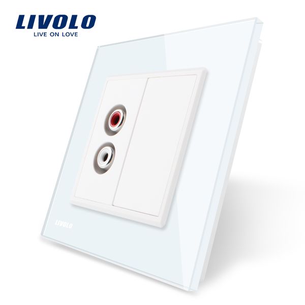 стандарт luxury livolo ес закаленное стекло настенная розетка, 4colors хрустального стекла панели, 1 gang аудио гнездо 220v ~ 250v 
стандарт luxury livolo ес закаленное стекло настенная розетка, 4colors хрустального стекла панели, 1 gang аудио гнездо 220v ~ 250v
