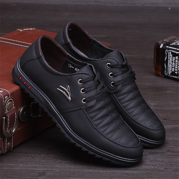 party fashion shoes men casual new leather flat shoes men oxford fashion lace up dress work shoe sapatos, Black
party fashion shoes men casual new leather flat shoes men oxford fashion lace up dress work shoe sapatos, Black