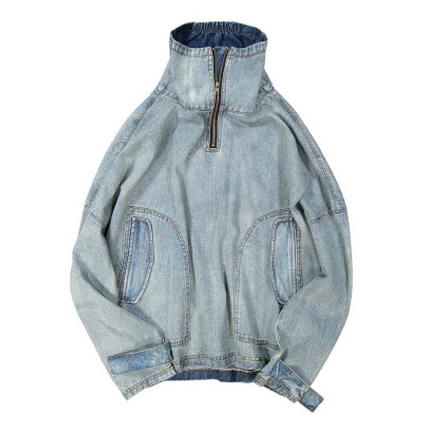 mens denim jacket original europe tide brand mens high collar loose shoulder retro jacket large pockets 2020 autumn new size m-xl, Black;brown
mens denim jacket original europe tide brand mens high collar loose shoulder retro jacket large pockets 2020 autumn new size m-xl, Black;brown