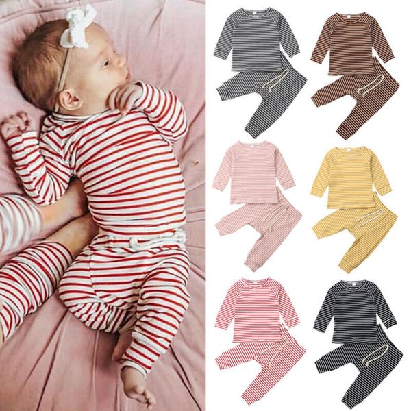 2019 2pcs newborn toddler infant baby boy girl clothes striped t-shirt +pants leggings outfit set long sleeve clothing, White
2019 2pcs newborn toddler infant baby boy girl clothes striped t-shirt +pants leggings outfit set long sleeve clothing, White