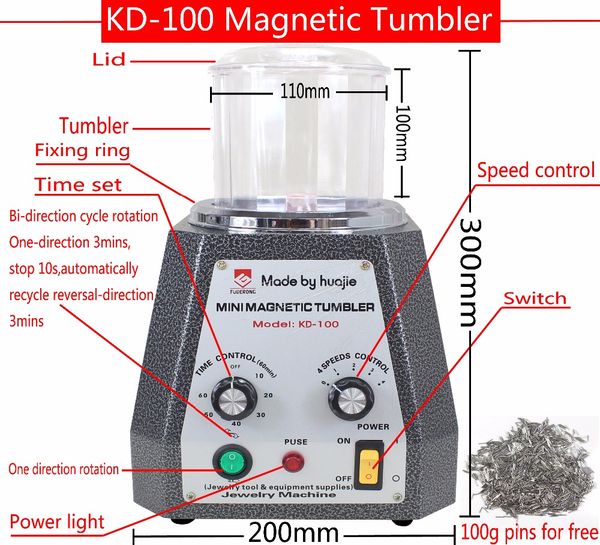 hip kd-100 magnetic tumbler with 100g pins for polishing machine mini magnetic jewelry polisher tumbler jewelry tools
hip kd-100 magnetic tumbler with 100g pins for polishing machine mini magnetic jewelry polisher tumbler jewelry tools