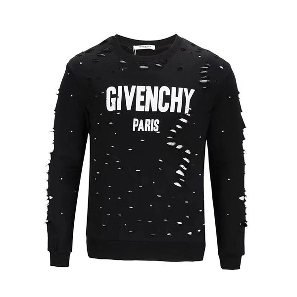 brand designers summer street wear sweatshirts fashion men europe giv paris broken hole cotton pullover hooded gy hoodies, Black
brand designers summer street wear sweatshirts fashion men europe giv paris broken hole cotton pullover hooded gy hoodies, Black