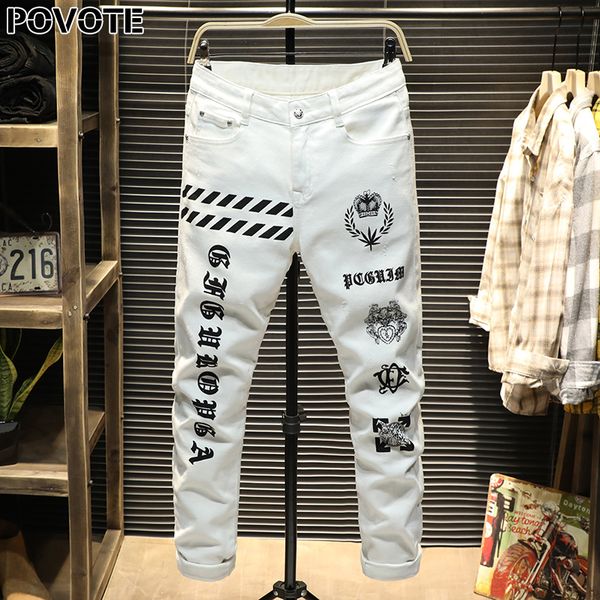 povote jeans men's retro nostalgic straight pants stitching embroidery men's jeans pants motorcycle trend design white, Blue
povote jeans men's retro nostalgic straight pants stitching embroidery men's jeans pants motorcycle trend design white, Blue