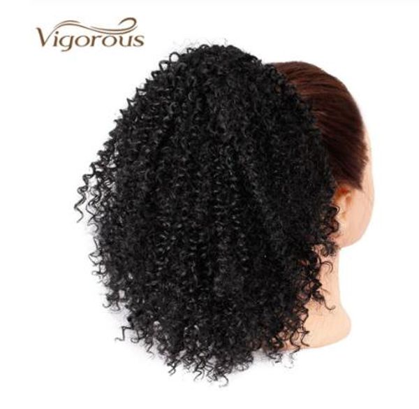 afro kinky curly ponytail african american short wrap synthetic drawstring puff pony tail clip in hair extensions, Black
afro kinky curly ponytail african american short wrap synthetic drawstring puff pony tail clip in hair extensions, Black