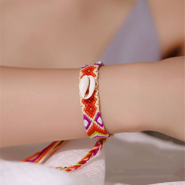 loredana hand woven colorful cotton thread bracelet of foreign wind shell bracelet summer beach resort, Golden;silver
loredana hand woven colorful cotton thread bracelet of foreign wind shell bracelet summer beach resort, Golden;silver
