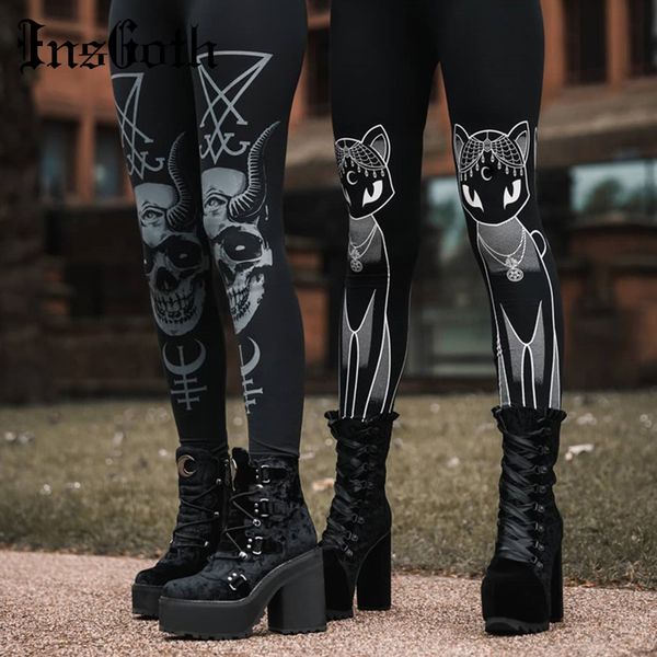 insgoth cat print black leggings bodycon high waist women pants gothic streetwear pencil long trousers female legging winter, Black;white
insgoth cat print black leggings bodycon high waist women pants gothic streetwear pencil long trousers female legging winter, Black;white