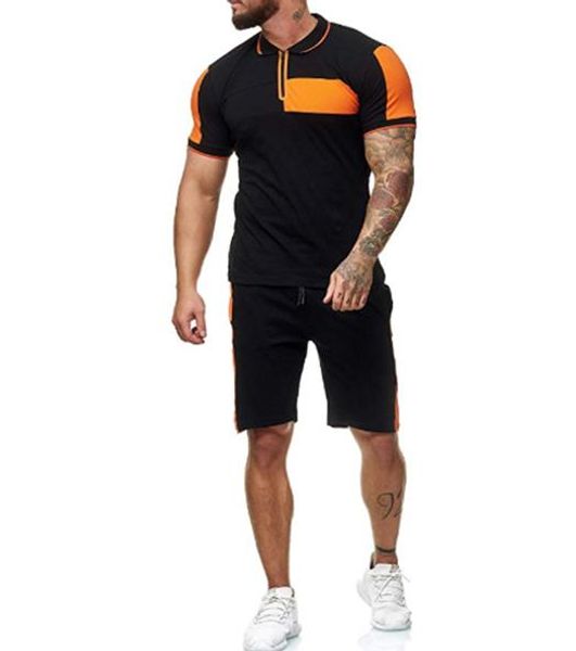 summer mens designer tracksuits short sleeve zip lapel neck patchwork sport sets elastic wasit pullover mens clothing, Gray
summer mens designer tracksuits short sleeve zip lapel neck patchwork sport sets elastic wasit pullover mens clothing, Gray