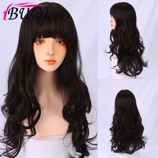 synthetic wigs buqi cosplay fiber heat resistant daily false hair long curly and short natural wave black brown blonde
synthetic wigs buqi cosplay fiber heat resistant daily false hair long curly and short natural wave black brown blonde