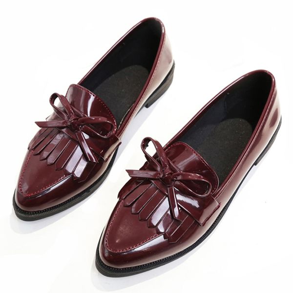 2019 brand shoes woman leather casual tassel bow pointed toe oxford shoes flats ladies comfortable slip on fashion women, Black
2019 brand shoes woman leather casual tassel bow pointed toe oxford shoes flats ladies comfortable slip on fashion women, Black