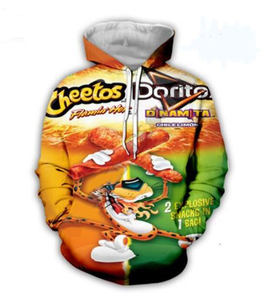 new fashion cool sweatshirt hoodies men women 3d print cheetos fashion style streetwear long sleeve clothes tz02, Black
new fashion cool sweatshirt hoodies men women 3d print cheetos fashion style streetwear long sleeve clothes tz02, Black
