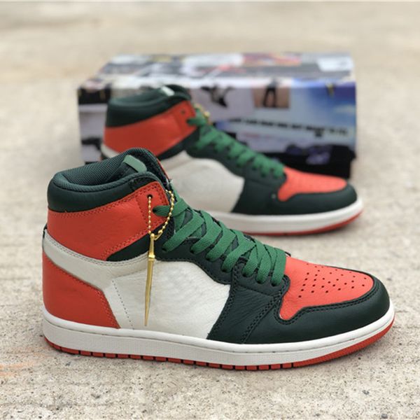 Newest Basketball Shoes 1 High OG Solefiy White Green Orange Outdoor Sneakers Mens Fashion Designer Shoes
Newest Basketball Shoes 1 High OG Solefiy White Green Orange Outdoor Sneakers Mens Fashion Designer Shoes