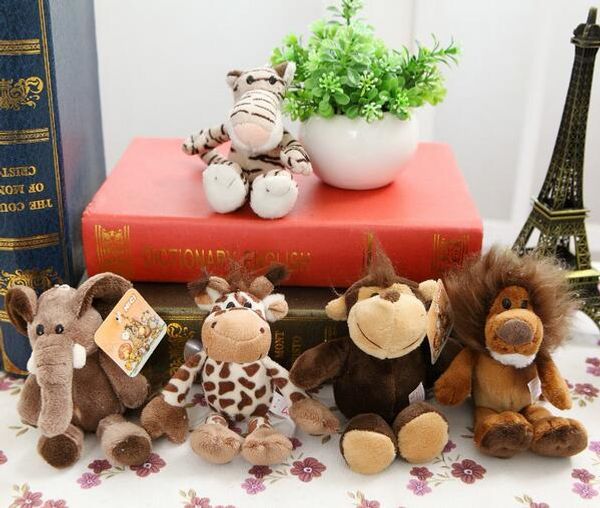 5pcs/lot 15cm cute stuffed doll jungle brother tiger elephant monkey lion giraffe plush animal toy gifts for kids
5pcs/lot 15cm cute stuffed doll jungle brother tiger elephant monkey lion giraffe plush animal toy gifts for kids