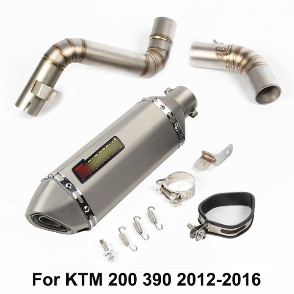 slip on motorcycle exhaust muffler tip with db killer baffle mid link pipe sets for 200 390 duke 2012 13 14 15 16
slip on motorcycle exhaust muffler tip with db killer baffle mid link pipe sets for 200 390 duke 2012 13 14 15 16