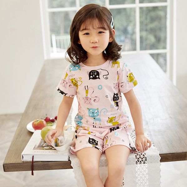 children pajamas 2pcs short sleeve cartoon kids sleepwear baby girl clothes sleep suit summer cotton child pyjamas boy nightwear, Blue;red
children pajamas 2pcs short sleeve cartoon kids sleepwear baby girl clothes sleep suit summer cotton child pyjamas boy nightwear, Blue;red