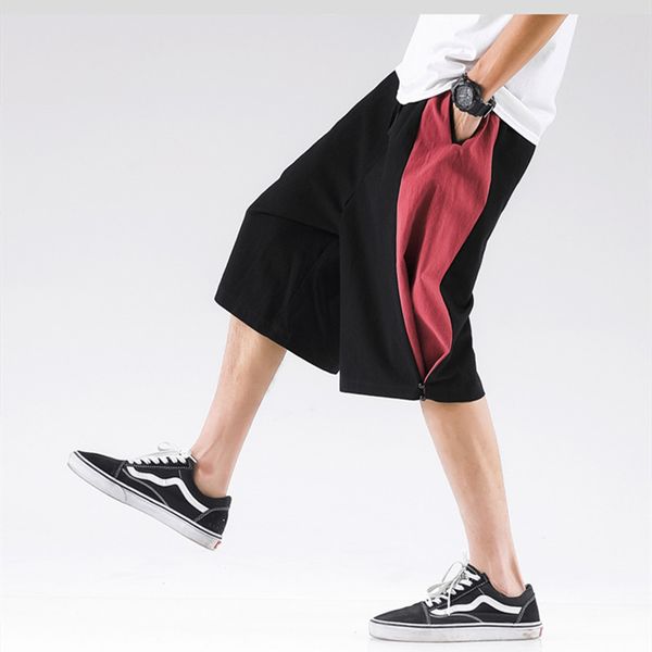 men's pants 2021 fashion patchwork cotton linen pants,plus size m-8xl colorblock calf-length wide leg trousers,streetwear cargo, Black
men's pants 2021 fashion patchwork cotton linen pants,plus size m-8xl colorblock calf-length wide leg trousers,streetwear cargo, Black