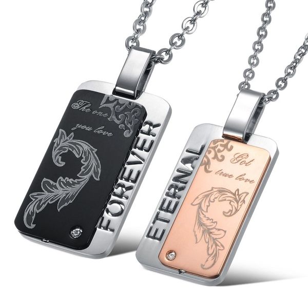 phoenix eternal&forever your love square couple pendant necklaces stainless steel generous domineering women men jewelry punk necklace gifts, Silver
phoenix eternal&forever your love square couple pendant necklaces stainless steel generous domineering women men jewelry punk necklace gifts, Silver