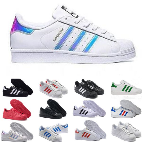 2019 superstar original white hologram iridescent junior gold superstars sneakers originals super star women men sport shoes 36-45 zd0896, Black
2019 superstar original white hologram iridescent junior gold superstars sneakers originals super star women men sport shoes 36-45 zd0896, Black