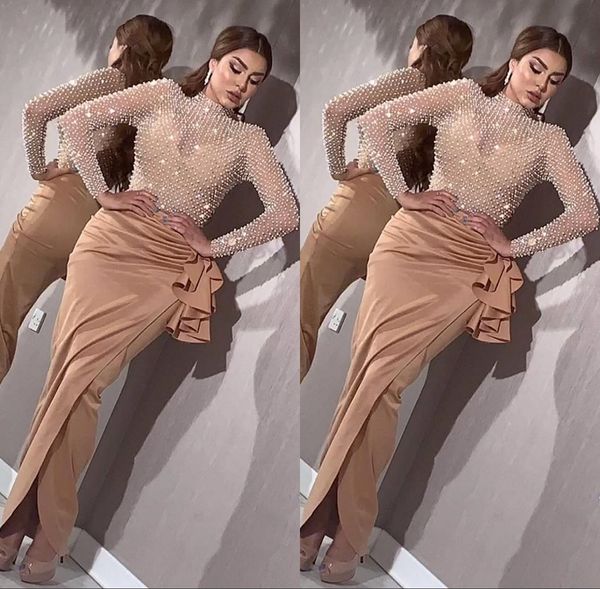 luxury beaded mermaid evening dresses 2020 elegant crystal long sleeve evening gowns high split party dresses rhinestones robe de soiree, Black;red
luxury beaded mermaid evening dresses 2020 elegant crystal long sleeve evening gowns high split party dresses rhinestones robe de soiree, Black;red