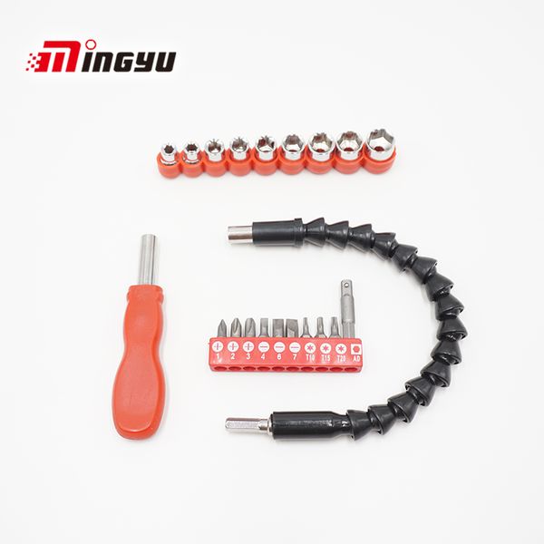 22pcs handle screwdriver set with long adapter 1/4 inch socket wrench head kit with extension rod repair hand tool kit
22pcs handle screwdriver set with long adapter 1/4 inch socket wrench head kit with extension rod repair hand tool kit