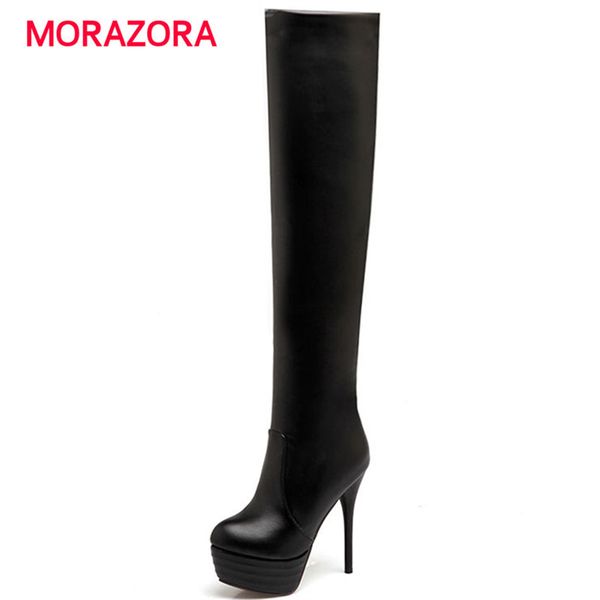 morazora big size super high heel platform boots round toe stiletto heel over the knee boots autumn winter zip women, Black
morazora big size super high heel platform boots round toe stiletto heel over the knee boots autumn winter zip women, Black