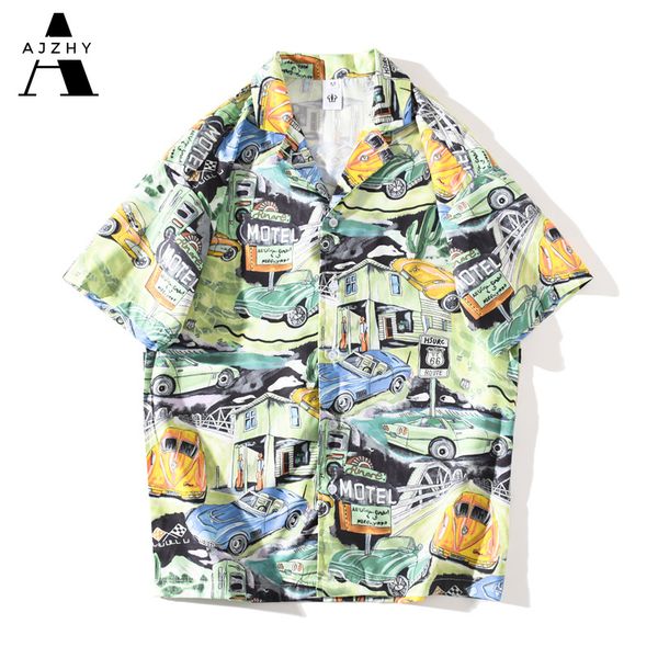 men's casual shirts summer beach short sleeve hawaiian men anime truck print hip hop harajuku aloha shirt retro clothes, White;black
men's casual shirts summer beach short sleeve hawaiian men anime truck print hip hop harajuku aloha shirt retro clothes, White;black