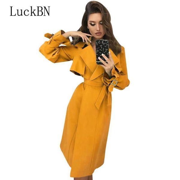 luckbn женщины trench осень зима trench тонкий fit дамы сплошной цвет ветровка с длинным рукавом длинные пальто элегантная мода, Tan;black
luckbn женщины trench осень зима trench тонкий fit дамы сплошной цвет ветровка с длинным рукавом длинные пальто элегантная мода, Tan;black