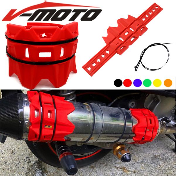 

sell motorcycle exhaust pipe drop protection ring muffler protection rubber for africa twin crf1000l crf 1000l