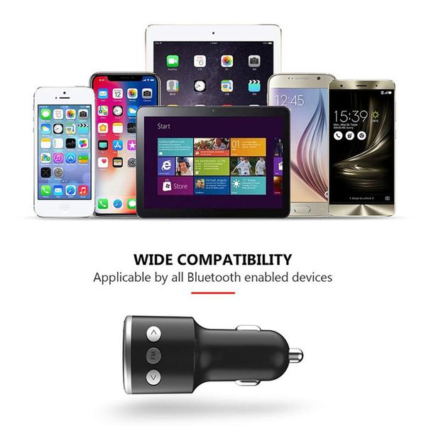 12-24v car bluetooth fm transmitter wireless radio adapter mp3 player usb charger hands calls music audio receiver #722
12-24v car bluetooth fm transmitter wireless radio adapter mp3 player usb charger hands calls music audio receiver #722