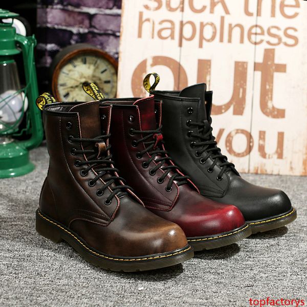 designer luxury mens boots winter boots black coffee military triple leather martin boots size 40-45 676037
designer luxury mens boots winter boots black coffee military triple leather martin boots size 40-45 676037